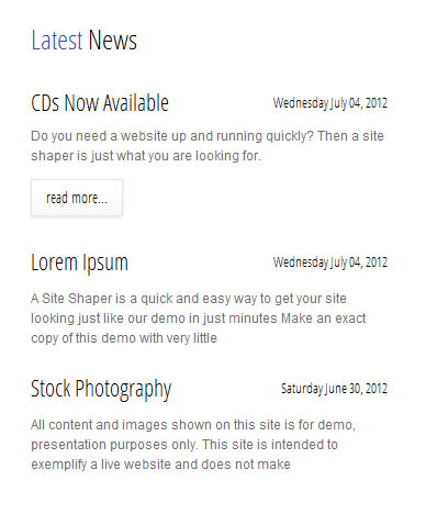 Spotlight Template Joomla